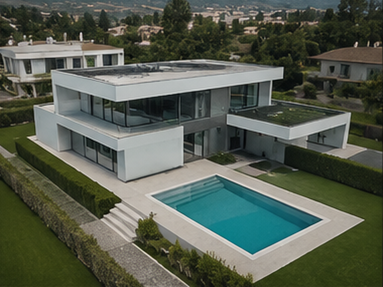 Promoción inmobiliaria con dron
